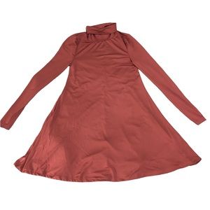 SHEIN Turtle/Mock Neck Short Dress